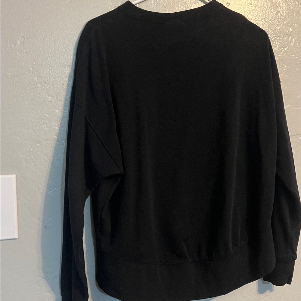 Nike Sportswear Crewneck Sweatshirt XS Black Swoosh EUC - Picture 5 of 5